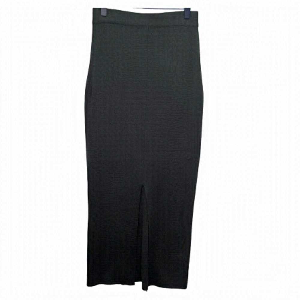 Lauren Vidal Wool Blend Knit Maxi Skirt Size Small